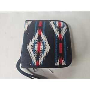 Pendleton Aztec Wool CD/DVD Storage Case EUC
